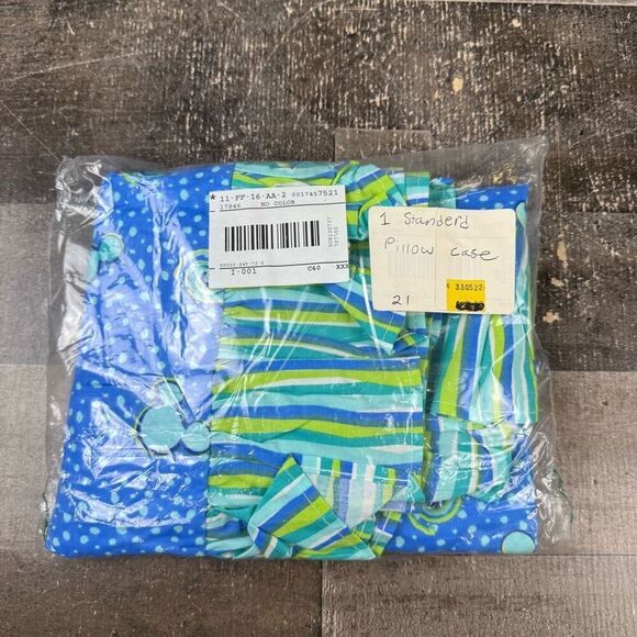 The Disney Catalog Mickey Mouse Mediterranean Bedding Standard Sham Blue Green N - Picture 4 of 8